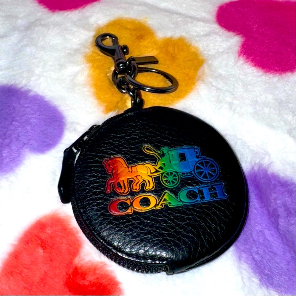 Coach Rainbow Horse and Carriage Coin Pouch